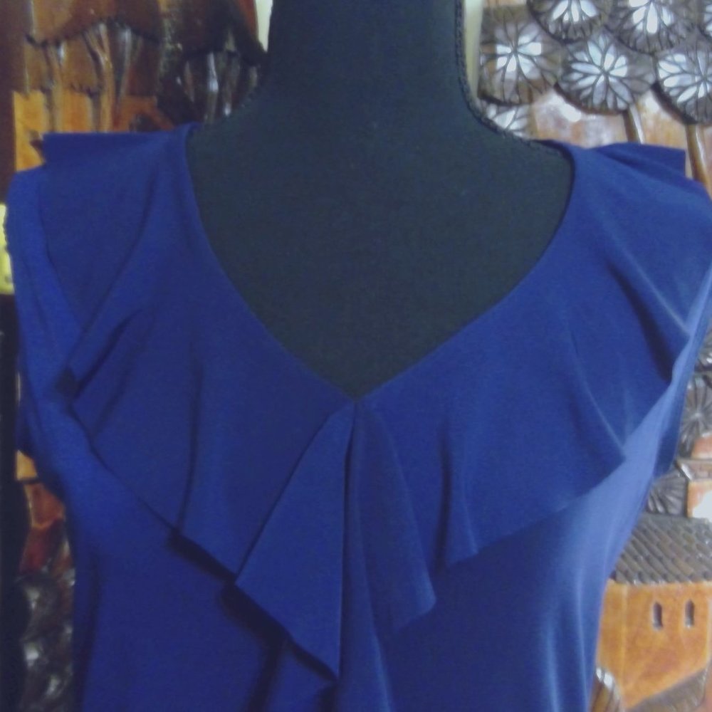 Harve Benard Navy Blue Sleeveless Top